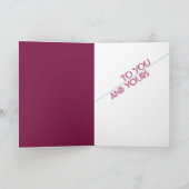 季節の挨拶のレトロの休日カード シーズンカード (内部)