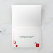 季節の挨拶の休日カード|フェイクなギフト用の箱 シーズンカード (内部)