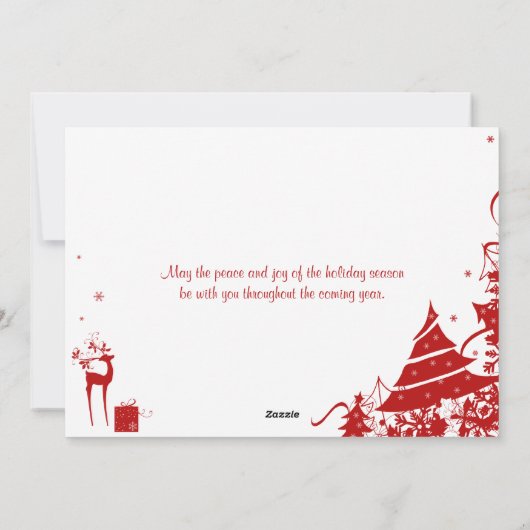 季節の挨拶の休日カード|フェイクな黒板 シーズンカード (裏面)