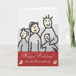 季節の挨拶の個人的な写真と文字垂直 シーズンカード