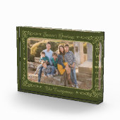 季節の挨拶の写真カスタムと名前のフォトブロック フォトブロック (右)