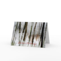 季節の挨拶の冬の抽象芸術カード