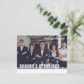 季節の挨拶の幾何学的モダン写真 シーズンポストカード (スタンド正面)