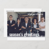 季節の挨拶の幾何学的モダン写真 シーズンポストカード (正面/裏面)