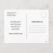 季節の挨拶の幾何学的モダン写真 シーズンポストカード (裏面)