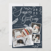 季節の挨拶の明るいクリスマス3写真 シーズンカード (正面)