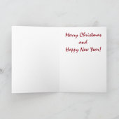 季節の挨拶の海の魚のクリスマスカード シーズンカード (内部)