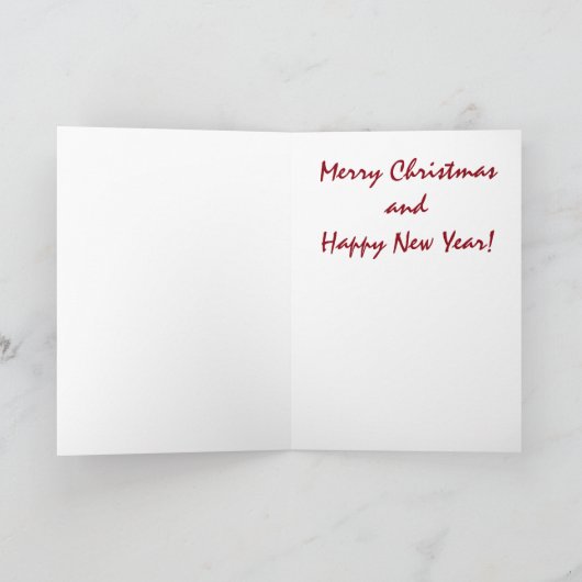 季節の挨拶の海の魚のクリスマスカード シーズンカード (内部)