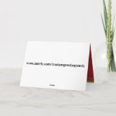 季節の挨拶の金ゴールドの蝋燭 シーズンカード (裏面)