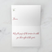 季節の挨拶のWinstonの休日の挨拶状 シーズンカード (内部)