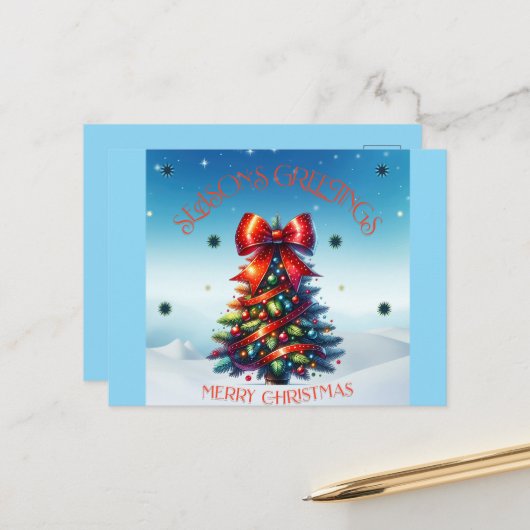 季節の挨拶はがき シーズンポストカード (正面/裏面インサイチュ)