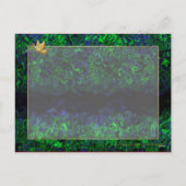 季節の挨拶は平和を行う金ゴールドクリスマスの挨拶 シーズンポストカード (裏面)