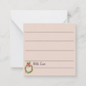 季節の挨拶カード ノートカード (裏面)