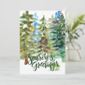 季節の挨拶クリスマスツリーズアートカード (スタンド正面)