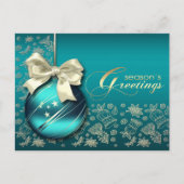 季節の挨拶クリスマスボーブル シーズンポストカード (正面)