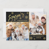 季節の挨拶クリスマス2 PHOTO Greeting シーズンカード (正面)