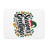 季節の挨拶クリスマス マグネット (横)