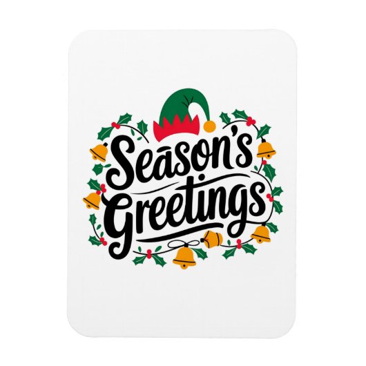 季節の挨拶クリスマス マグネット (縦)