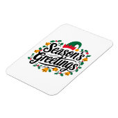 季節の挨拶クリスマス マグネット (左側)