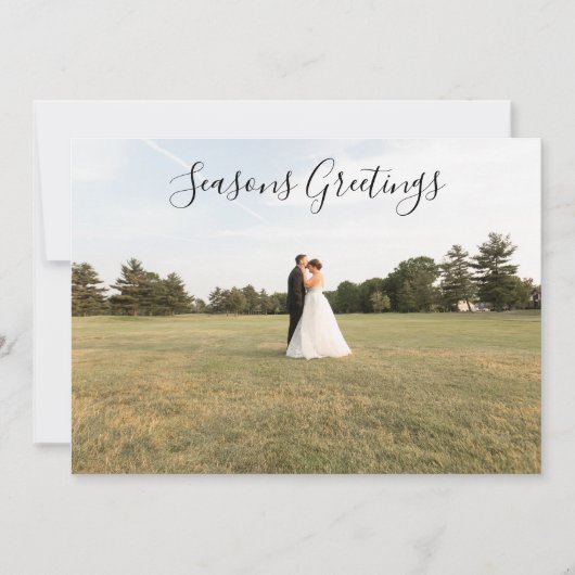 季節の挨拶スクリプト写真カード シーズンカード (正面)