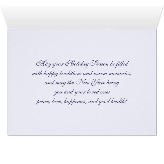 季節の挨拶ファインアートクリスマスカード (内部横(下))