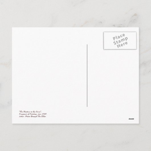 季節の挨拶ファインアート シーズンポストカード (裏面)