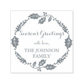 季節の挨拶ファミリー名クリスマススタンプ セルフインキングスタンプ (デザイン)