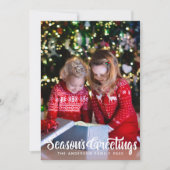季節の挨拶フォトクリスマスホリデーカード シーズンカード (正面)