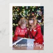 季節の挨拶フォトクリスマスホリデーカード シーズンカード (正面/裏面)
