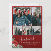 季節の挨拶フォトクリスマス シーズンカード (正面)