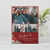 季節の挨拶フォトクリスマス シーズンカード (スタンド正面)