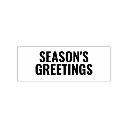 季節の挨拶ブロック型クリスマス ラバースタンプ (インプリント)