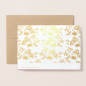 季節の挨拶ラグジュアリーホリデー企業のカード 箔カード (裏面封筒付き)