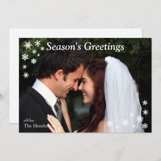 季節の挨拶写真カード シーズンカード (正面/裏面)