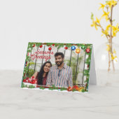 季節の挨拶折りたたみグリーティングカード カード (黄色い花)