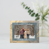 季節の挨拶縁ど写真で霜 シーズンポストカード (スタンド正面)