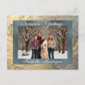 季節の挨拶縁ど写真で霜 シーズンポストカード (正面)