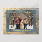 季節の挨拶縁ど写真で霜 シーズンポストカード (正面)