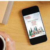 季節の挨拶開花誕生日招待状 招待状