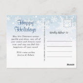 季節の挨拶3 PHOTOモダンコラージュの挨拶 ポストカード (裏面)