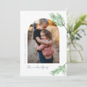 季節の挨拶 |アーチフォトクリスマス 招待状 (スタンド正面)