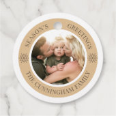 季節の挨拶 | カスタム写真 フェイバータグ (裏面)