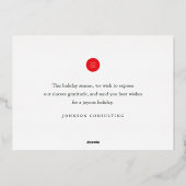 季節の挨拶 カントリー ラスティック パイン リース ウッド 箔シーズンカード (裏面)