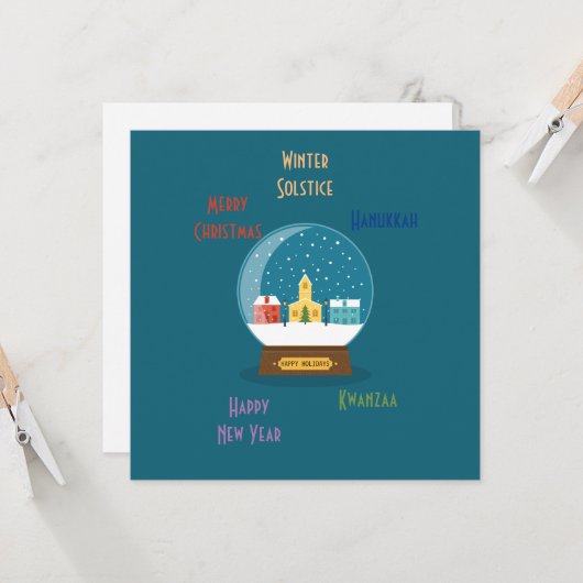 季節の挨拶 カード (正面/裏面インサイチュ)