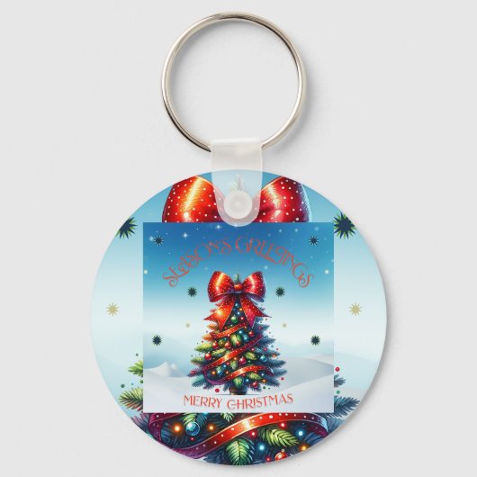 季節の挨拶 キーホルダー (裏面)