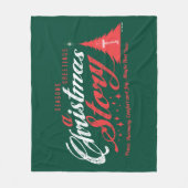 『季節の挨拶 – クリスマス物語』 フリースブランケット (正面)