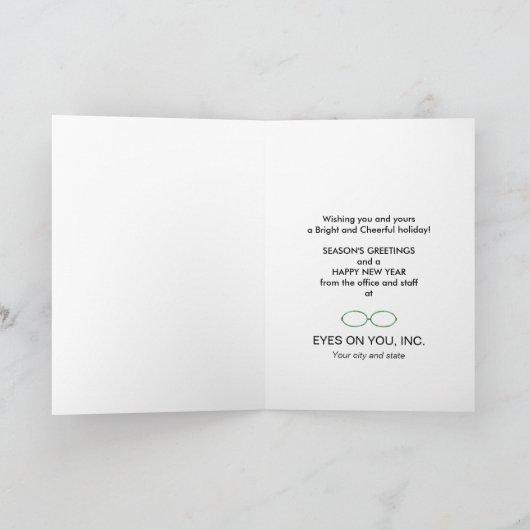季節の挨拶（クリスマス）オプトメトロリストオフィス シーズンカード (内部)