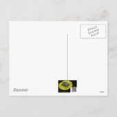 季節の挨拶 シンプルなテキストとリース シーズンポストカード (裏面)