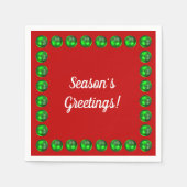 季節の挨拶 スタンダードカクテルナプキン (正面)