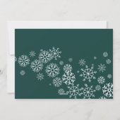 季節の挨拶 |スノーフレーク3フォトコラージュ シーズンカード (裏面)